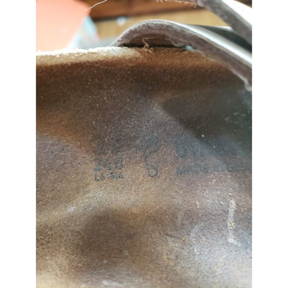 Birkenstock Mayari Grey Leather Sandals Size 37 US 6.5 - Picture 5 of 6